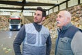 portrait recycling plant workers Royalty Free Stock Photo