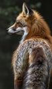 portrait of a red fox looking over his shoulder Royalty Free Stock Photo