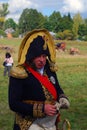 Portrait of a reenactor from Napoleons army