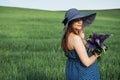 Portrait of a romantic smiling young woman Royalty Free Stock Photo