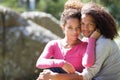 Portrait Of Romantic Young Couple In Countryside Royalty Free Stock Photo