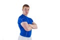 Portrait of a rugby player with arms crossed Royalty Free Stock Photo