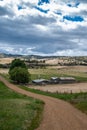 Portrait of Rural landscape with farm around Richmond, Tasmania, Australia Royalty Free Stock Photo