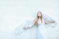 Portrait of a sad angel Royalty Free Stock Photo