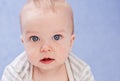 Portrait of sad baby boy Royalty Free Stock Photo