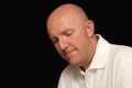 Portrait of sad bald man Royalty Free Stock Photo