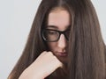 Bespectacled Teen Girl Royalty Free Stock Photo