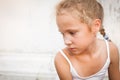 Portrait of sad child Royalty Free Stock Photo