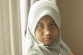 Muslim teenage girl looking at camera Royalty Free Stock Photo