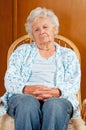 Portrait of Sad Senior Woman Royalty Free Stock Photo