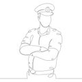 Portrait sailor seaman in uniform Royalty Free Stock Photo