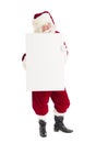 Portrait Of Santa Claus Holding Blank Sign Royalty Free Stock Photo