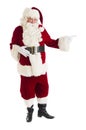 Portrait Of Santa Claus Pointing Royalty Free Stock Photo