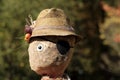Portrait of the scarecrow Royalty Free Stock Photo