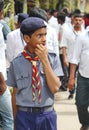 Portrait of a scout guy, India