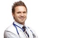 Portrait of self confident medical doctor smiling Royalty Free Stock Photo