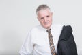 Portrait of senior businessman with gray hair Royalty Free Stock Photo
