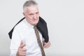 Portrait of senior businessman with gray hair Royalty Free Stock Photo