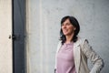 Portrait of senior businesswoman standing indoors in office. Royalty Free Stock Photo