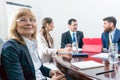 Portrait of a senior CEO or executive director smiling at camera