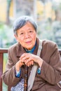 Portrait of  Senior Chinese Woman Royalty Free Stock Photo