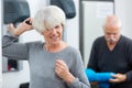 portrait senior couple after gym Royalty Free Stock Photo