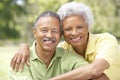 Portrait Of Senior Couple In Park Royalty Free Stock Photo