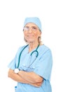 Portrait of senior doctor with eyeglasses Royalty Free Stock Photo