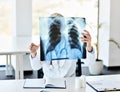 senior doctor x ray scan medicine health care hospital exam Royalty Free Stock Photo