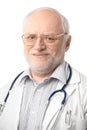 Portrait of senior doctor looking at camera Royalty Free Stock Photo