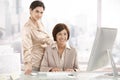 Portrait of senior executive woman with assistant Royalty Free Stock Photo