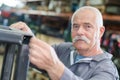Portrait of senior metalworker Royalty Free Stock Photo