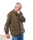 Portrait of a senior thoughtful man Royalty Free Stock Photo