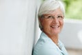 Inhale confidence, exhale doubt. Portrait of a senior woman smiling at the camera. Royalty Free Stock Photo