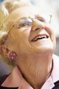 Portrait Of Senior Woman Smiling Happily Royalty Free Stock Photo