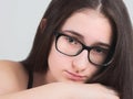 Bespectacled Teen Girl Royalty Free Stock Photo