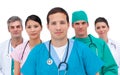 Portrait of a serious medical team Royalty Free Stock Photo