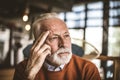 Portrait of serious Senior businessman. Royalty Free Stock Photo