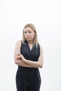 Portrait of serious young business woman Royalty Free Stock Photo