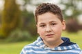 Portrait of a seven years old young caucasian boy Royalty Free Stock Photo