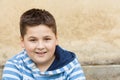 Portrait of a seven years old young caucasian boy Royalty Free Stock Photo