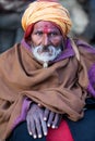 Portrait of shaiva sadhu (holy man)