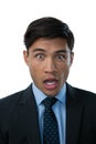 Portrait of shocked businessman Royalty Free Stock Photo