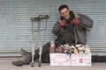 A Portrait of Shoe Repairer Man at Tehran Urban Area