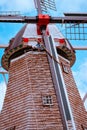 Portrait shot of the windmill in Holland Michigan during tulip time