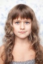 Portrait sincere young child looking at camera Royalty Free Stock Photo