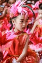 Portrait Single smile of child Drum Mayer students parade