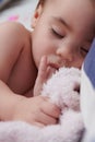 Portrait of sleeping baby Royalty Free Stock Photo