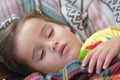 Portrait of sleeping child Royalty Free Stock Photo