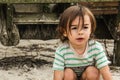 Portrait of a small boy looking away. Cute kid face. Positive emotional child Royalty Free Stock Photo